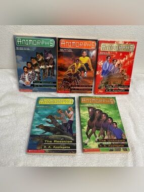 Scholastic Kid Animorphs by K. A. Applegate Softcover Book Set #9-12 Collectible